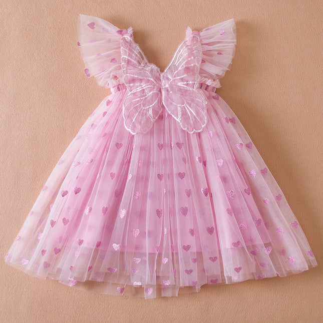 Baby Girl Summer Heart Fashion Birthday Party Dress
