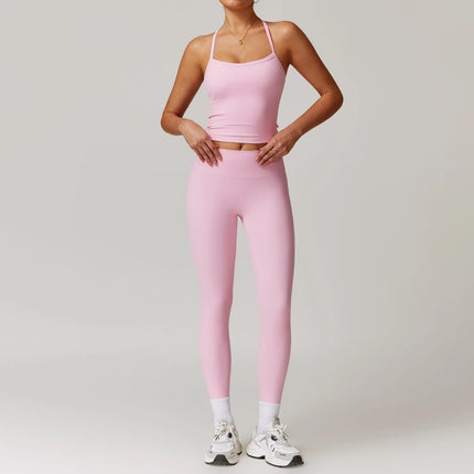 Activewear Set Women 2pc Crop Top Yoga Sportswear Set - Activewear Set - Bessmini - Mad Fly Essentials