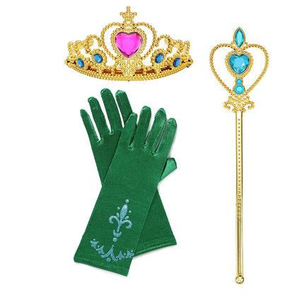 Girl Seasonal Wear Gloves Wand Princess Costume Accessories Set - Girl Seasonal Wear - Zawaland - Mad Fly Essentials