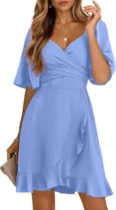A-Line Dress Women Summer Thin Casual Midi Vacation Dress - Allneon - A-Line Dress - Mad Fly Essentials