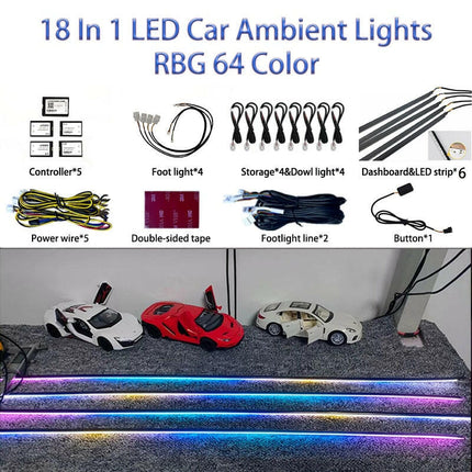 RGB Ambient Car 18in1 Auto Atmosphere Lights