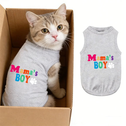 Pet Hoodies Mamas Boy T-Shirt Outerwear - Pet Hoodies - Onecute - Mad Fly Essentials