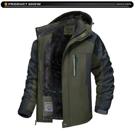 Jacket Men Waterproof Skiing Windbreaker Fleece Winter Outerwear - Jacket - Mantors - Mad Fly Essentials