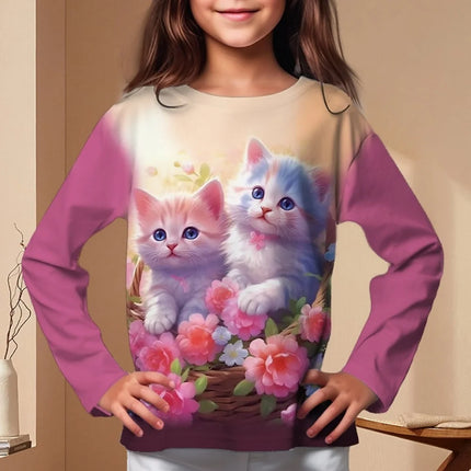 Shirt Baby Girl 3D Unicorn Cat Animal Tops - Shirt - DXTON - Mad Fly Essentials