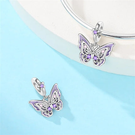 Bracelet Women Accessories Vintage Butterfly 925 Sterling Charm - Bracelet - Bamoer - Mad Fly Essentials