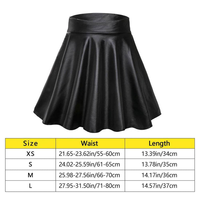 Women High Waist Faux Leather Skirts - Mad Fly Essentials
