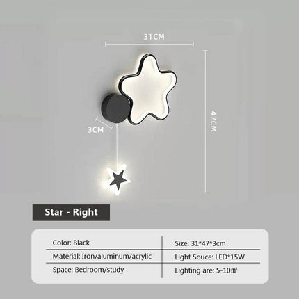 Modern Nordic LED Star Cloud Wall Sconce - Mad Fly Essentials