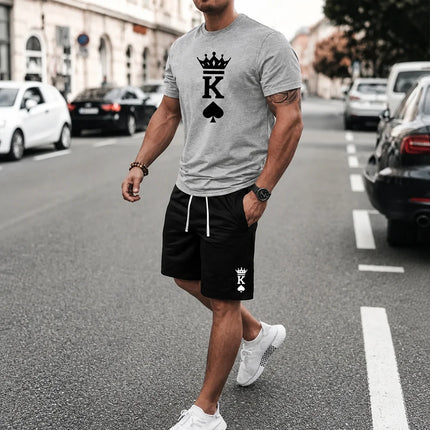 Tracksuit Men Fashion King Crown Spade Tracksuit Sets - Tracksuit - BKLD - Mad Fly Essentials