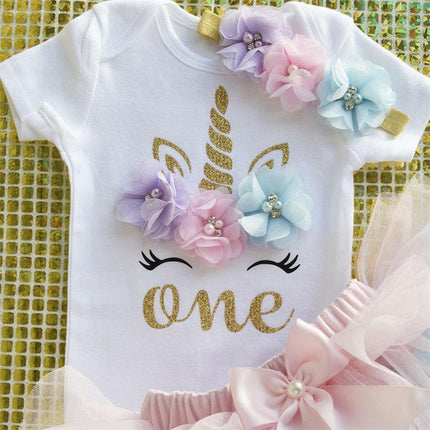 Baby Girls Mini Rainbow Tutu Dress Princess Outfits - Mad Fly Essentials
