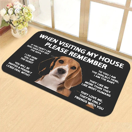 Please Remember Pet Dog Entrance Mat