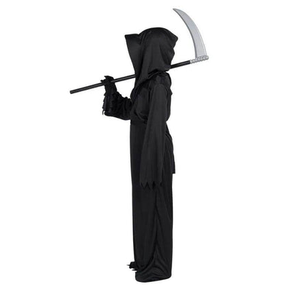 Five Shell Men Halloween Grim Reaper Black Hooded Ghost Adult Costume Set - Mad Fly Essentials