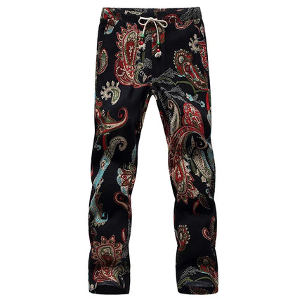 Pants Men 3D Activewear Paisley S-6XL Linen Pants - Pants - SeaBreeze - Mad Fly Essentials