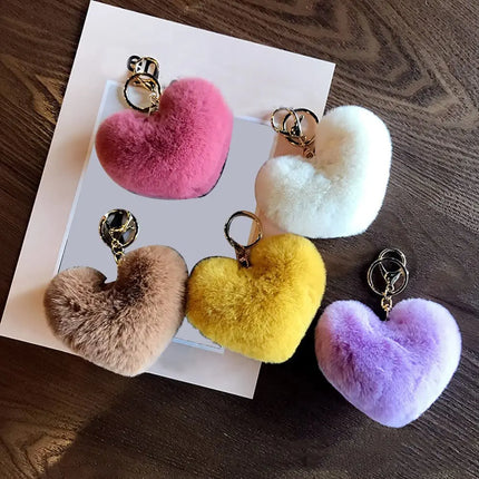 Plush Heart Phone Keychains Valentine's Day Gift