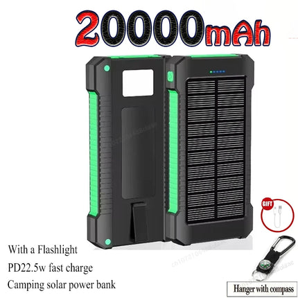 Home Essentials Portable Solar 20k mah Powerbank - Home Essentials - Tollcuudda - Mad Fly Essentials