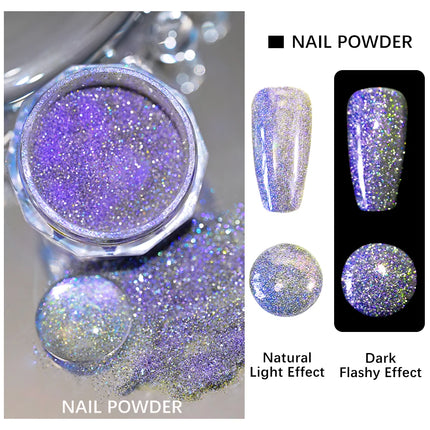 Nail Essentials Rainbow Glitter Holographic Seasonal Decor Gel - Nail Essentials - Julystar - Mad Fly Essentials