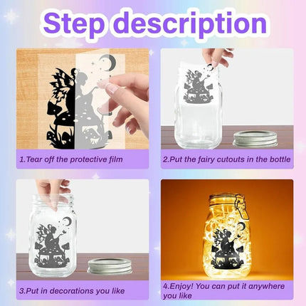 LED Garden Light Solar Lantern Fairy in a Bottle - LED Garden Light - ALMGD - Mad Fly Essentials