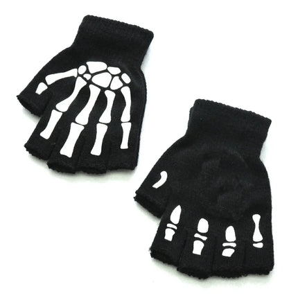 Men Accessories Knitted Luminous Skeleton Gloves - Men Accessories - Harleen Quinzel - Mad Fly Essentials