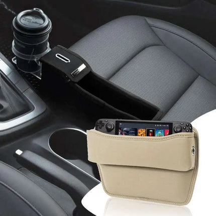 Auto Essentials Leather Car Interior Seat Gap Organizer - Auto Essentials - Autoeye - Mad Fly Essentials