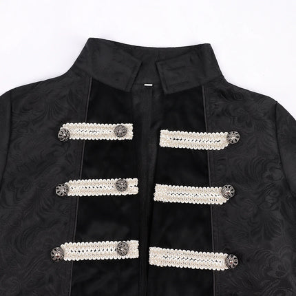 Costume Wear Men Black Court Style Steampunk Tailcoat - Costume wear - Iairay - Mad Fly Essentials
