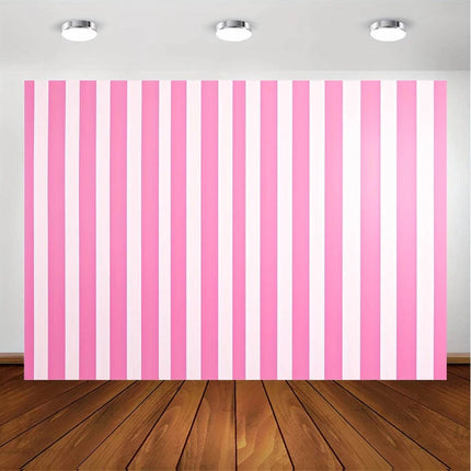 Pink Girls Striped Bedroom Wallpaper - Mad Fly Essentials