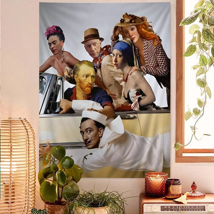 Wall Decor Funny Abstract Van Gogh Friends Canvas - Wall Decor - Hdprints - Mad Fly Essentials