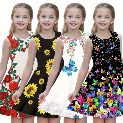 Party Dress 3D Butterfly Short Casual Girl Dress - Party Dress - Canrulo - Mad Fly Essentials