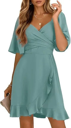A-Line Dress Women Summer Thin Casual Midi Vacation Dress - Allneon - A-Line Dress - Mad Fly Essentials