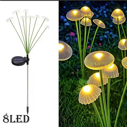 LED Landscape Light Solar Jellyfish Mushroom Outdoor Floral Lawn Lamp - Vecli - LED Landscape Light - Mad Fly Essentials