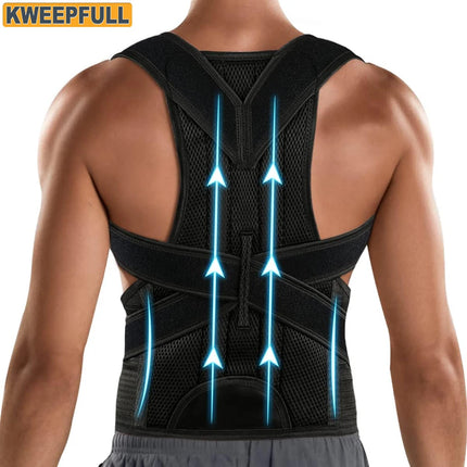 Fitness Essentials Men Women Back Lumbar Support Back Corrector - Fitness Essentials - Kweepfull - Mad Fly Essentials
