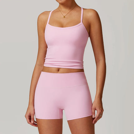 Activewear Set Women 2pc Crop Top Yoga Sportswear Set - Activewear Set - Bessmini - Mad Fly Essentials