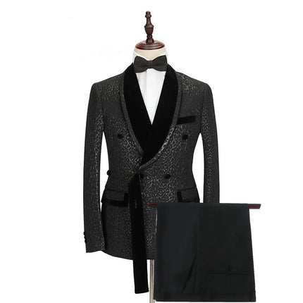 Blazer Men Golden Black Business Casual Jacket - Blazer - Top Nation - Mad Fly Essentials