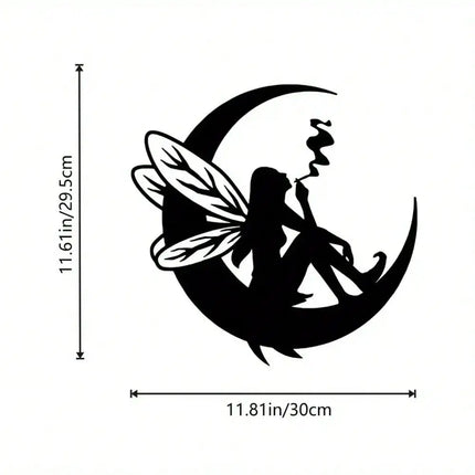 Wall Decor 3D Moon Fairy Metal Art Wall Decor - Wall Decor - Zooyoo - Mad Fly Essentials