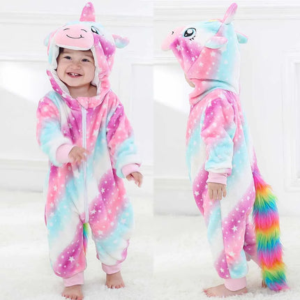 Pajama Set Baby Girl Dinosaur Costume Flannel Outfit - Pajama Set - Miniso - Mad Fly Essentials