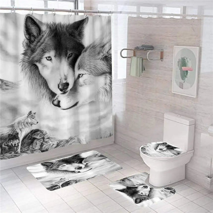 Bathroom Decor Viking Mythology Nordic Shower Curtain Set - Bathroom Decor - Celtic Life - Mad Fly Essentials