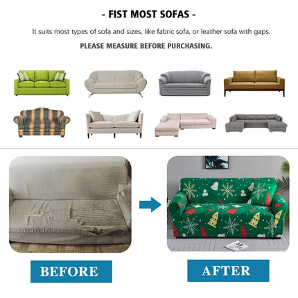 Christmas Sofa Elastic L-Shape Slipcover - Home & Garden Mad Fly Essentials