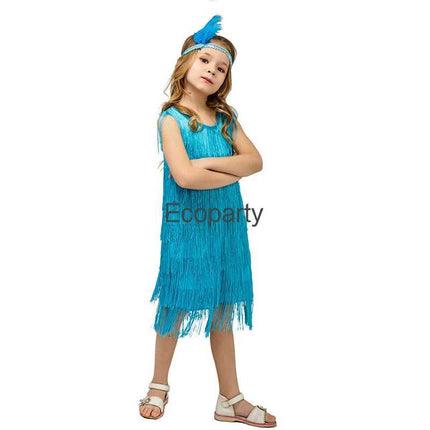 Baby Girl 1920s Latin Flapper Costume Dress - Mad Fly Essentials
