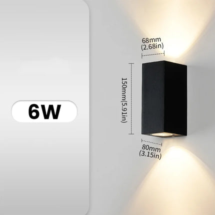 LED Wall Sconce Aluminum IP65 Waterproof Garden Lighting - LED Wall Sconce - Tinlaibor - Mad Fly Essentials