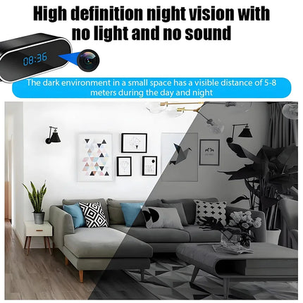 Alarm Clock Mini Night Vision 1080P Camera - Alarm Clock - iSurvivor - Mad Fly Essentials