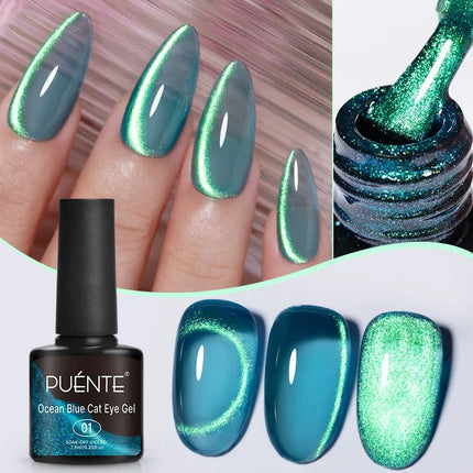 Nail Essentials Green Crystal Cat Magnetic Gel Polish - Nail Essentials - Rikonka - Mad Fly Essentials