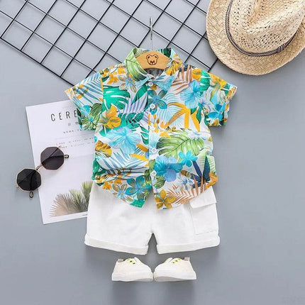 Baby Boy Hawaiian Beach Tracksuit Set - Mad Fly Essentials