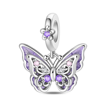 Bracelet Women Accessories Vintage Butterfly 925 Sterling Charm - Bracelet - Bamoer - Mad Fly Essentials