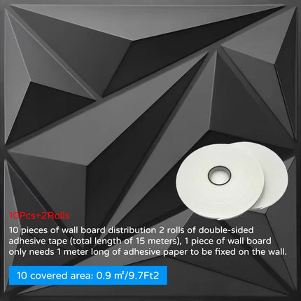 3D Wallpaper 30x30cm Grooved Wall Panels - 3D Wallpaper - Bacaz - Mad Fly Essentials