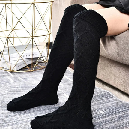 Women Knitted Bow Casual Winter Socks