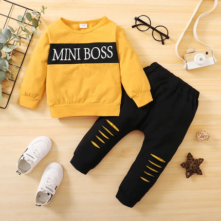 Baby Boy 2pc Mini Boss Clothing Set