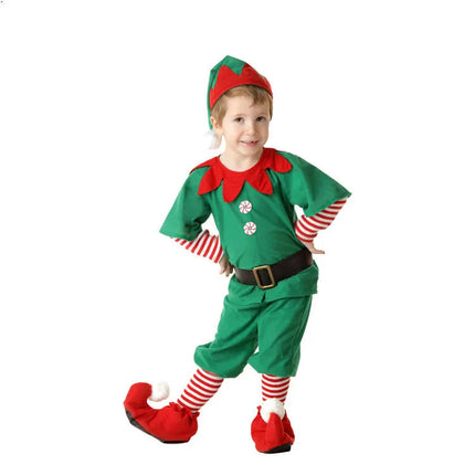 Baby Girls Christmas-Elf-Santa-Claus Costume Party Outfit - Kids Shop Mad Fly Essentials