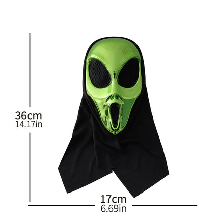 Costume Mask Green Alien UFO Cosplay Monster Mask - Costume Mask - Trecaan - Mad Fly Essentials