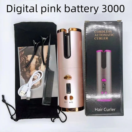 Hair Accessories Cordless USB Rechargeable Curling Iron - Hair Accessories - Chainer - Mad Fly Essentials