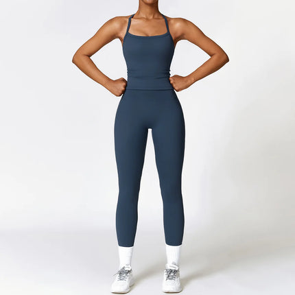 Activewear Set Women 2pc Crop Top Yoga Sportswear Set - Activewear Set - Bessmini - Mad Fly Essentials