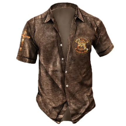 Shirt Men Hawaiian 3D Lapel Skull Party Tees - Shirt - Oufisun - Mad Fly Essentials
