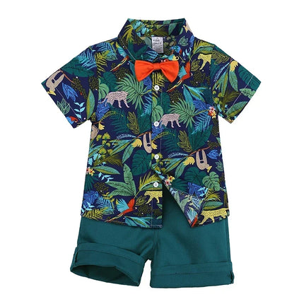Clothing Set Boy Summer Floral Vacation Seasonal Wear - Clothing Set - Surferfish - Mad Fly Essentials